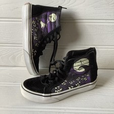 Kids Vans Trainers. Size UK 1. Sk8 Hi Zip. The Nightmare Before Christmas.