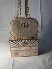 Dior Gold Makeup Bag /