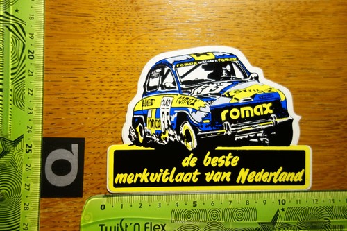 Old sticker motorsport rally
