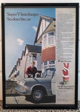 Framed original Classic Car Ad