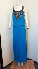 Gorgeous Blue Crossover Back Summer Sun Dress from Next - Size 18 - BNWOT!