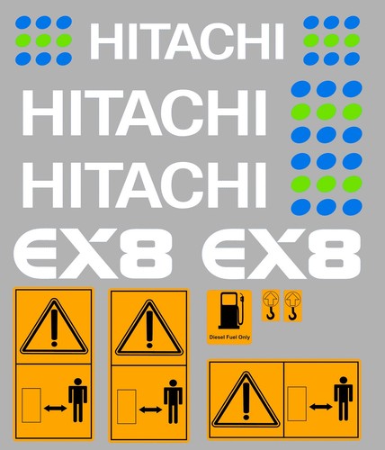 Hitachi ex8 mini digger - hitachi,