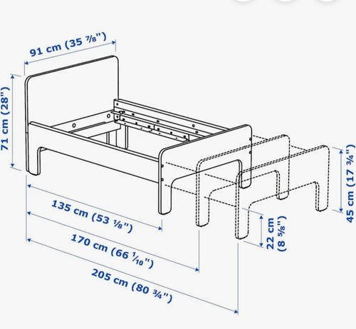 Toddler extendable single beds - toddler,