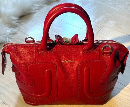 See chloé red leather - by,