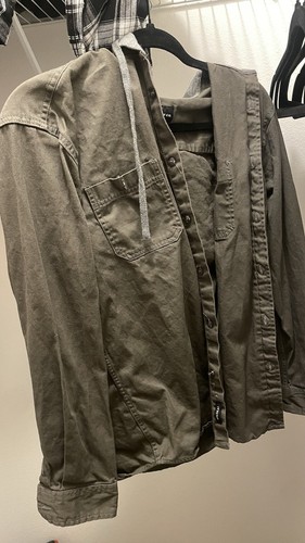 Men gray solid hooded - solid,