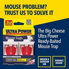 The Big Cheese Ultra Power Mouse Traps Pack of 4 - Reusable Professional Quality
