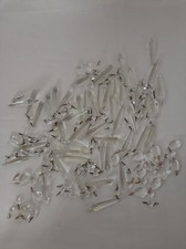 Vintage Chandelier Glass Crystal Prisms Teardrop Beads Pendan Parts Project