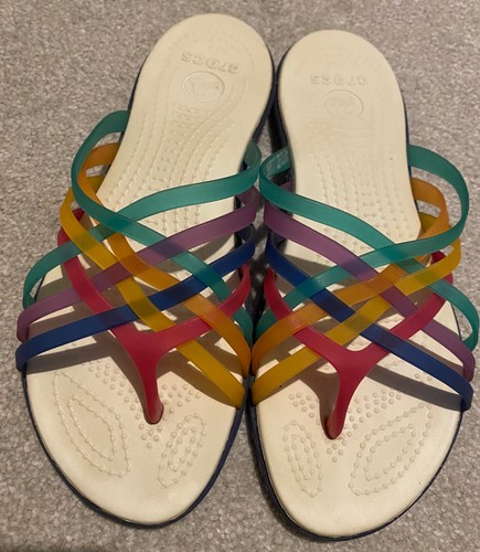 Ladies multicolour crocs - multicolour,