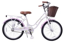 Ammaco Haze 20 Inch Wheel Heritage Kids Bike White 6-10years