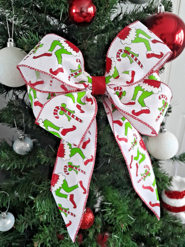 The grinch bow christmas - the,