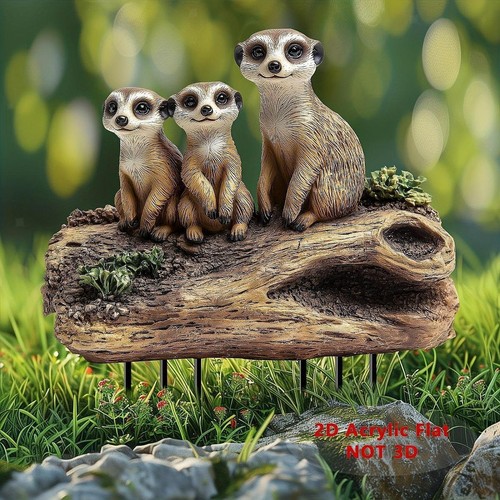 Meerkat garden stake - garden, easy