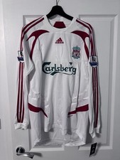 Adidas Liverpool 07 08 Player Issue LS L Away PL Torres BNWT Sponsor Defective
