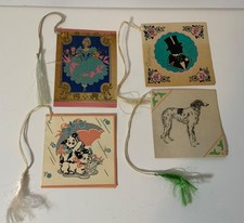 VTG Tally Cards Lot (4)  Art