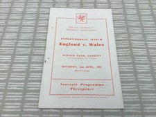 Wales v England 1954/55 Schools International at Cardiff City - 2nd April 1955