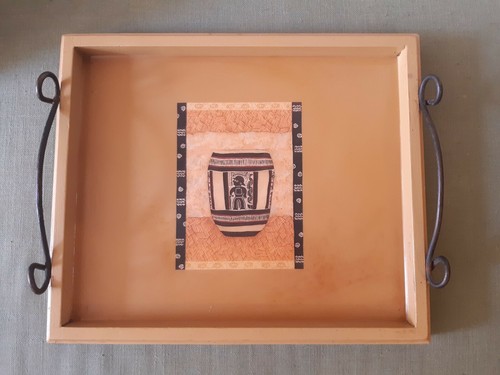 Large vintage serving tray - large,
