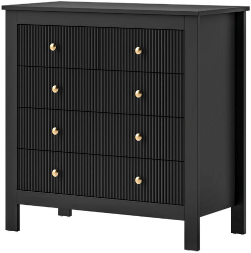 Elegant fluted bedroom chest - elegant,
