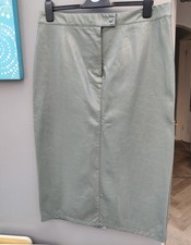 Green Faux Leather Pencil