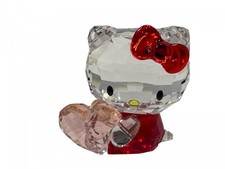 Swarovski Figurine 5135886 Hello Kitty Pink Heart 4.5cm. Excellent Condition