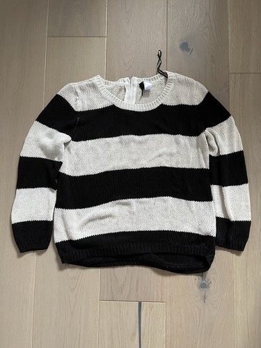 Black and white striped - and,