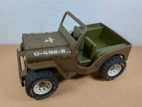 Tonka army jeep pressed steel - army,