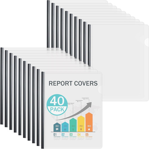 Pack clear report covers - pack,