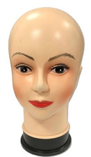 FEMALE MANNEQUIN HEAD DISPLAY for SCARVES WIGS HATS JEWELLERY very sturdy