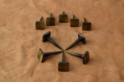 Vintage hand forged nails - forged,