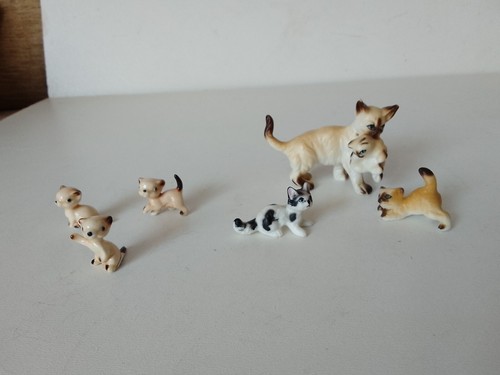Cat ornaments bone china - ornaments,,