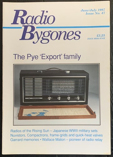 Vintage radio bygones issue - radio,