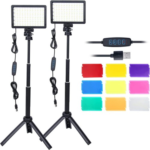 2set led video lighting kit - 8",