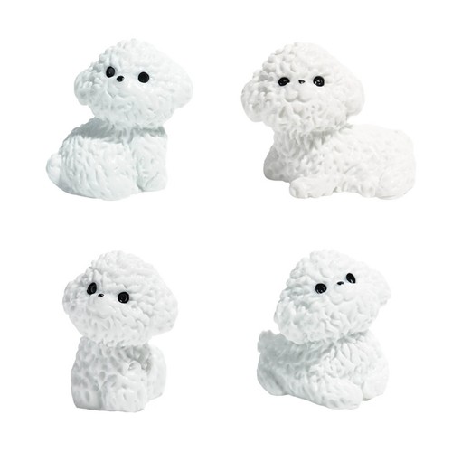 10pcs resins bichon - bichon, frise