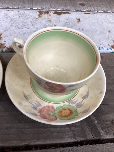 Clarice cliff cup saucer and - clarice,
