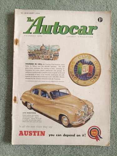 Vintage the autocar magazine - vintage,