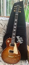 USED Customised  GUITARWORZ  LES PAUL 6 String Electric Guitar - Sunburst .