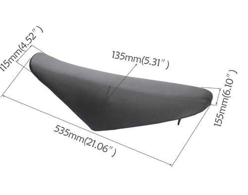 Pit bike grippy black seat - bike,