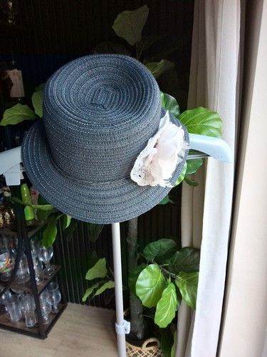 Ladies navy blue - blue, hat