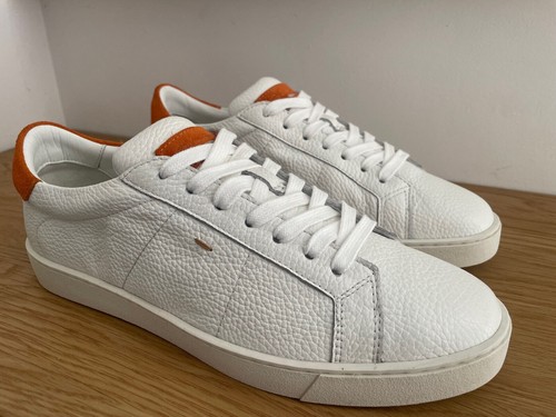 Santoni men white orange - santoni,