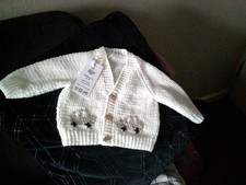 NEW HAND KNITTED BABY CARDIGAN