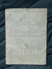 Zeiss Ikoflex 1C  Camera Instructions