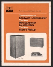 Leak mini sandwich speakers - sandwich, ad