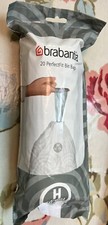 Brabantia Waste Bin Liners Bags Size H 50-60L (20 x PerfectFit Bin Bags/Rolls)