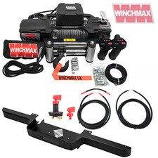 LAND ROVER DEFENDER WINCH + WINCH BUMPER + WIRING KIT + ISOLATOR  COMBO
