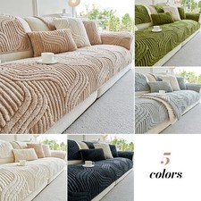 Thick warm plush sofa cover - thick,