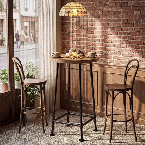 Round bar table - round,