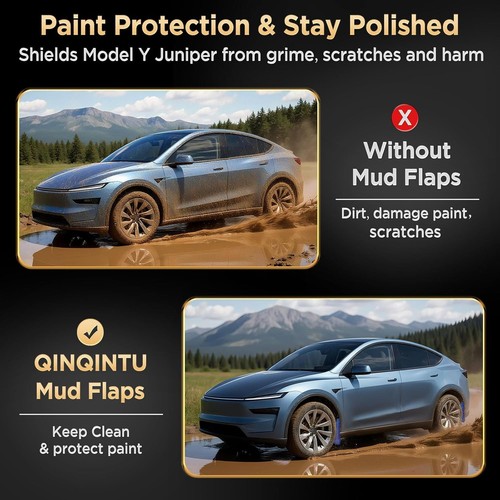 Oem style mud flaps - mud, tesla