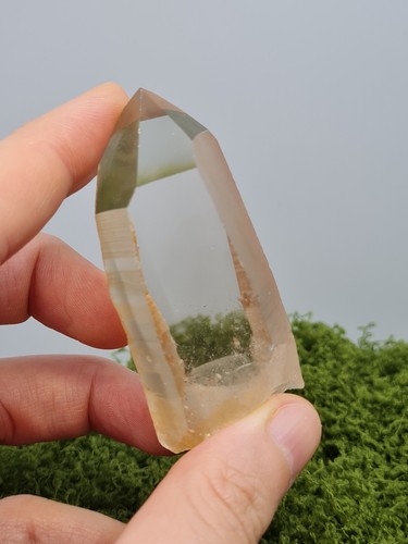 Rough tangerine lemurian - tangerine,