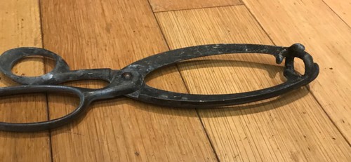 Antique solid brass - brass, tongs