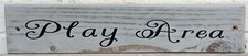 Play Area Plaque Wooden Handmade Sealed Indoor Outdoor