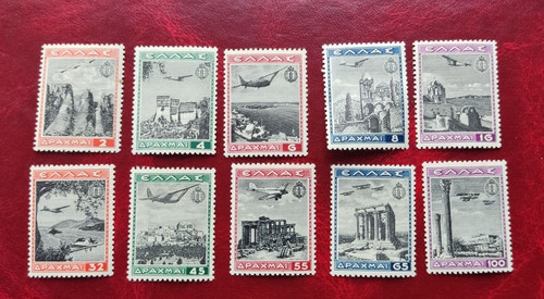 Greece 1940 scott c38 c47 - greece,