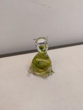 Vintage Murano Green Swirl Art